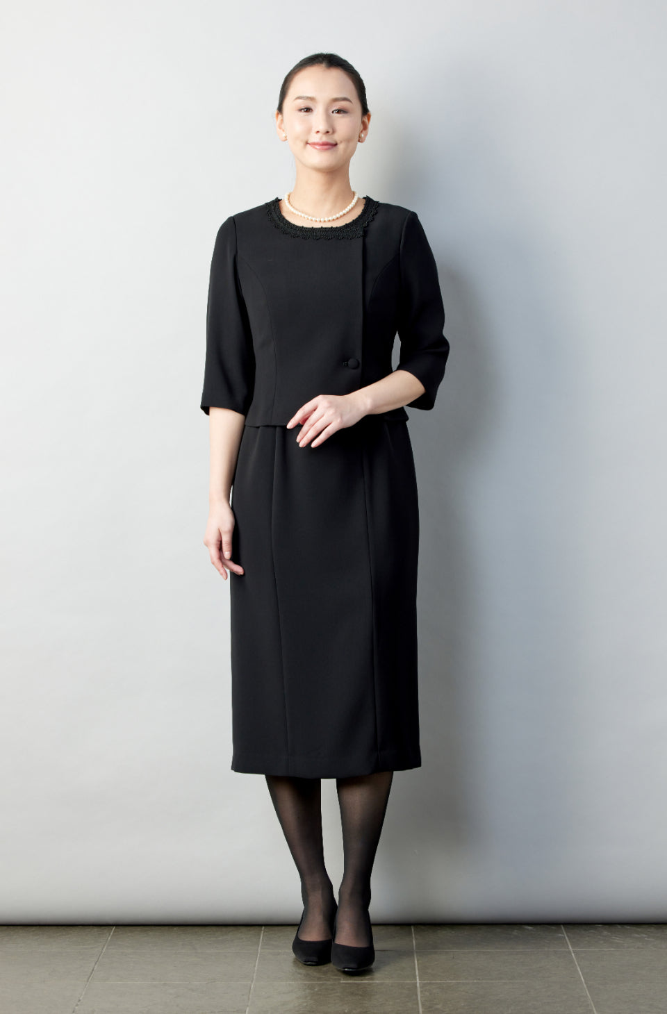 ブラックフォーマル アンサンブル ワンピース FX1P078B – MONOIR