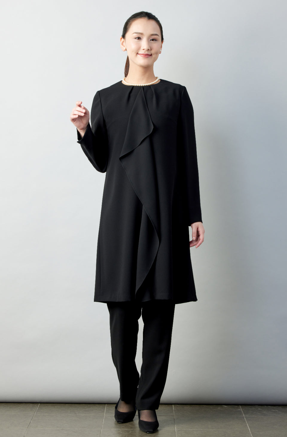 Ａ.O.NOIR  ブラックフォーマルスーツ　喪服　Ｌ MaryCoco 喪服 レディース フォーマル ブラックフォーマル
