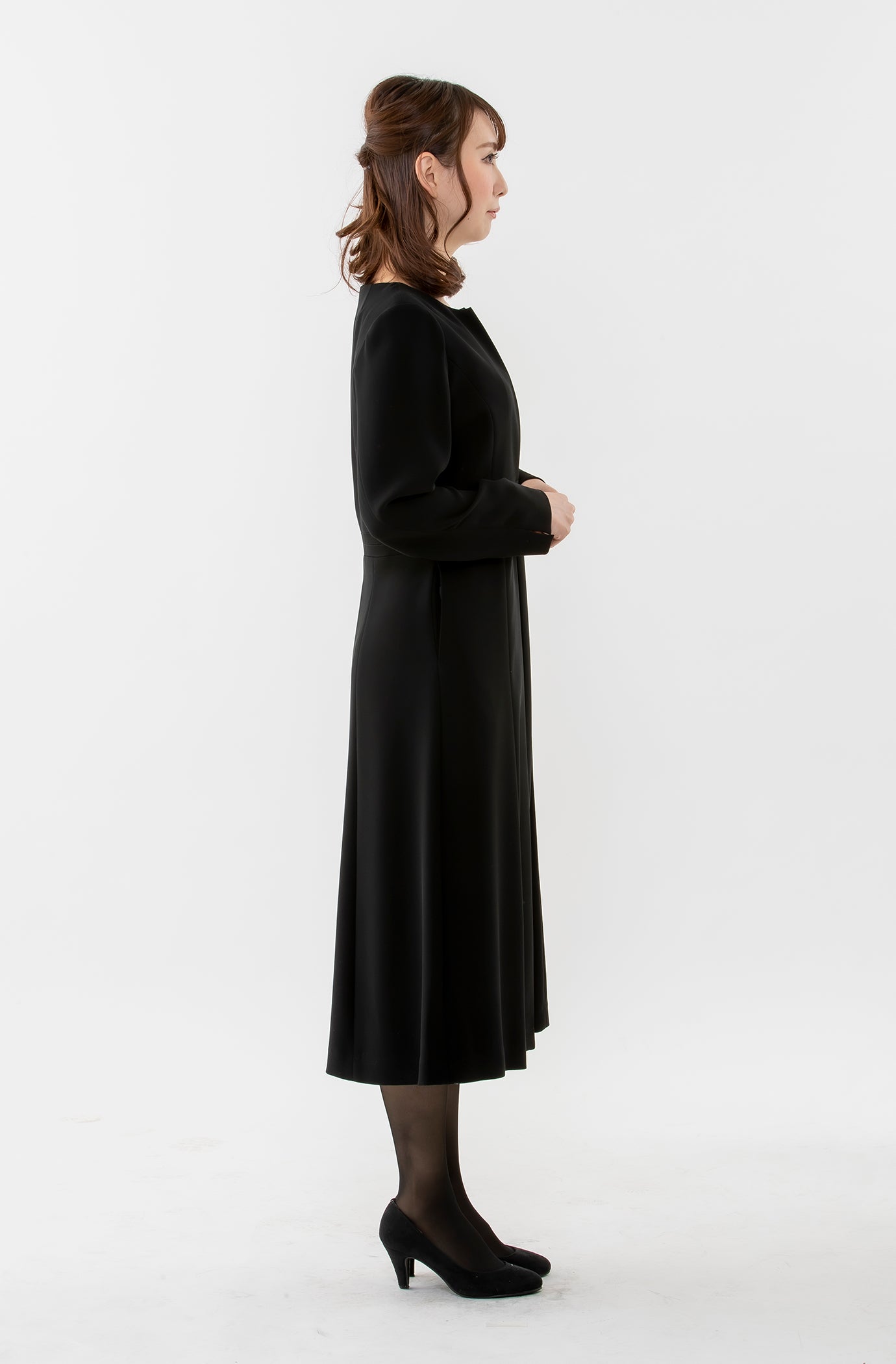 【ザラ】メタル糸 シアー ロング ドレス ワンピース インナー付 M 黒ブラック ZARA - 【ザラ】メタル糸 シアー ロング ドレス ワンピース